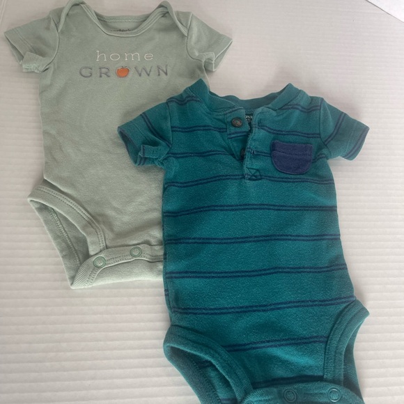 Carter’s  & Just for You brand | Newborn Onesies| Baby Boy Clothes - Picture 3 of 14